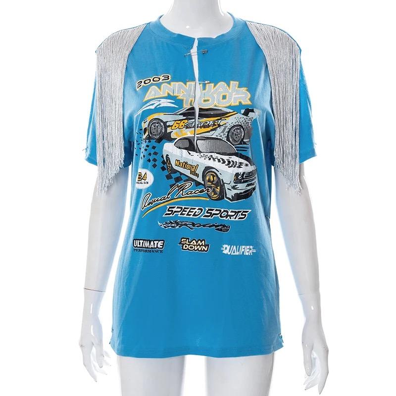 Tassel & Pins Top (blue)