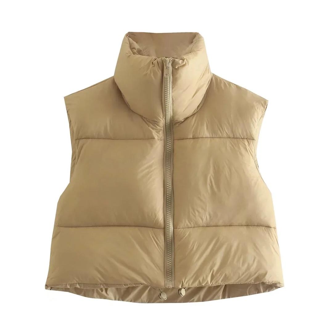 SLEVELESS PUFFER (NUDE)